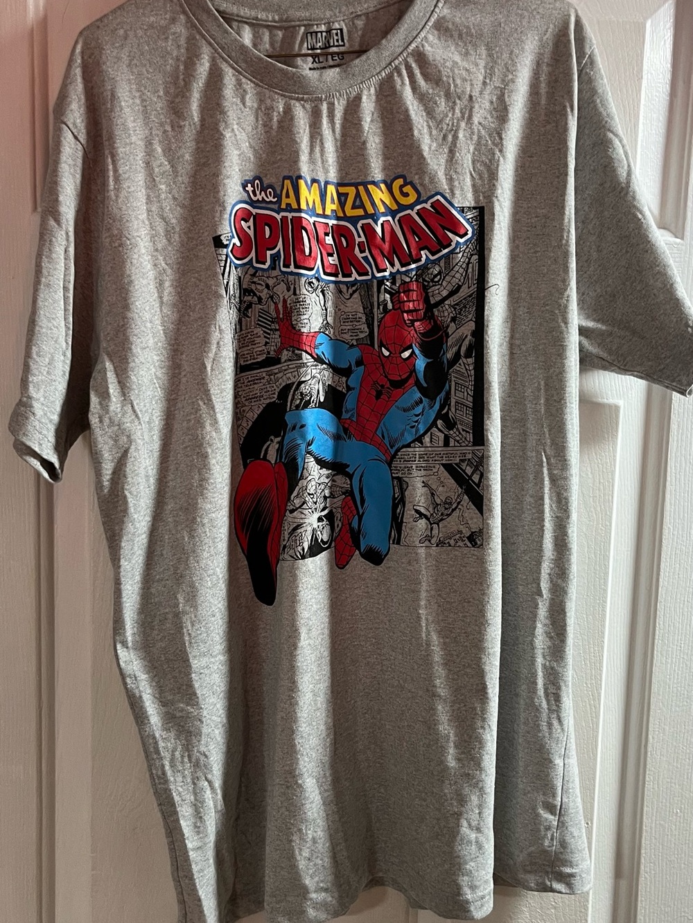 Marvel Gray Short-Sleeve Spider-Man Graphic Tee